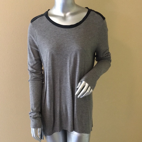 VINCE | long sleeve colorblock tee - Picture 1 of 7